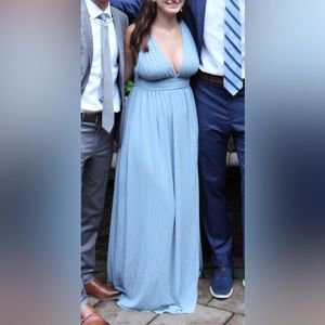 Lulu’s light blue prom dress